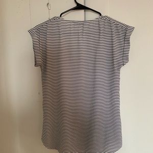 Express striped short sleeve blouse